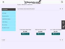 Tablet Screenshot of nepstyle.com